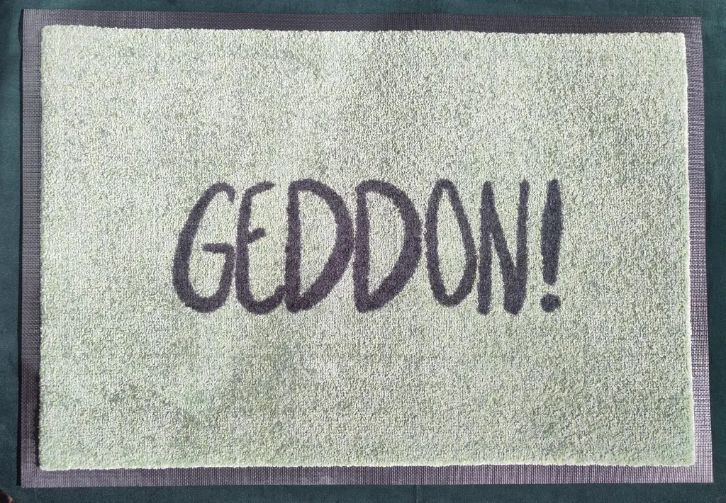 More Geddon doormat views
